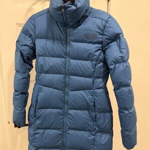 The North Face Women's Teal Puffer Coat